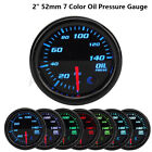 <!--F#f_0-->52mm Universal 7 Color LED Car Oil Press Gauge Oil Pressure Meter+ Sensor<!--F/-->
