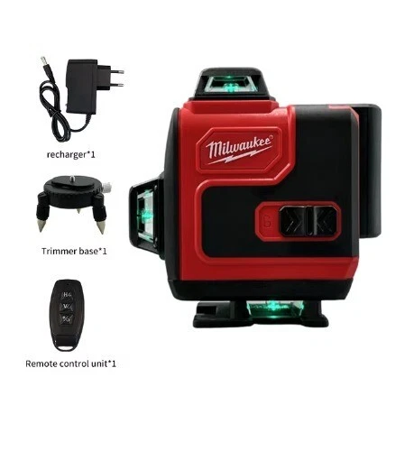 Milwaukee Laser Level 360 Green 16 Line 4D Self-Leveling 360 Horizontal Vertical
