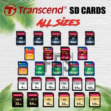 Transcend SD Card 4 8 16 32 64 128 GB SDHC SDXC Memory Flash MB/s lot Fast