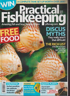 Discus Cover Practical Fishkeeping Magazine July 2012~Butterfly Fish Feature