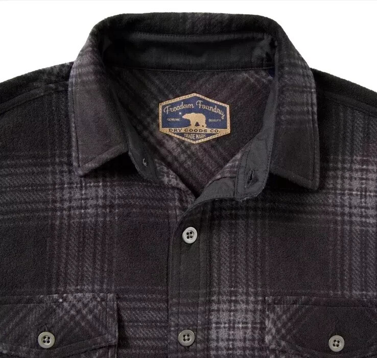 ☆FREEDOM☆ Cadillo Flannel Half Shirt Black CD24MMSH0110BK Freedom Foundry Men's Flannel Shirt, Black, S | eBay