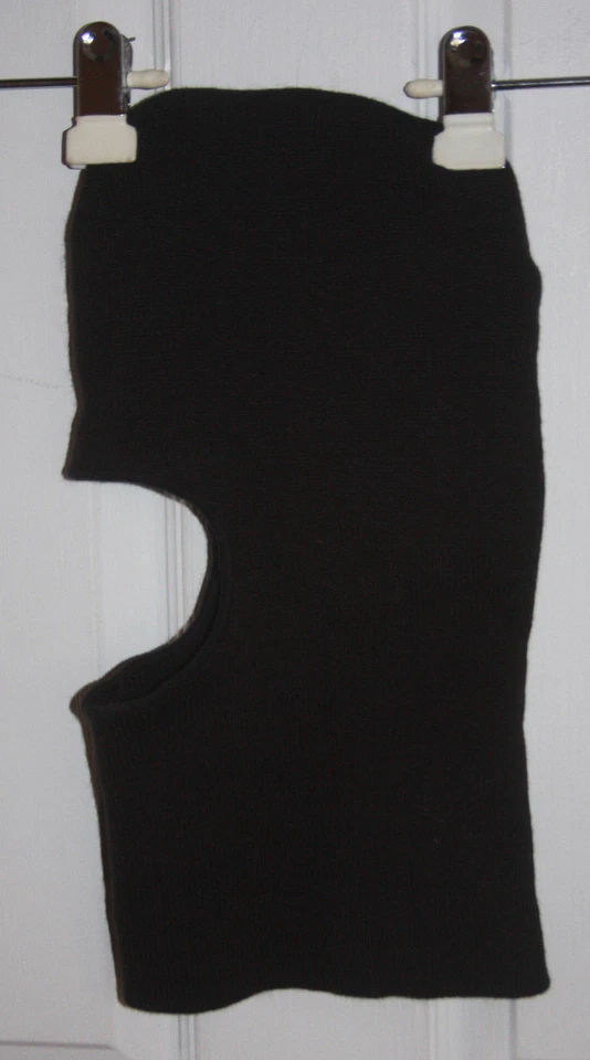 Mascarilla de pasamontañas Thinsulate tejida cara completa negra 40 gramos Foto 2 de 4