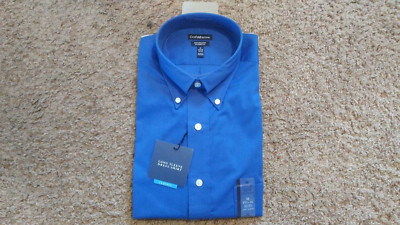 Croft & Barrow Men's Classic Fit Long Sleeve Shirt Medium 15.5-16  32/33 Blue