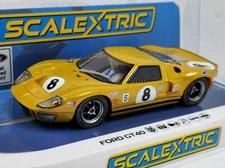 Scalextric C4495 Ford GT40 BOAC 500 1968 - Drury / Holland 1:32 Slot Car *DPR*