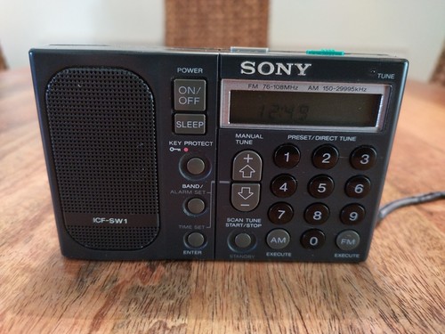 Sony ICF-SW1 Radio FM Stereo LW MW SW Reciever Mini Portable Radio, Good Working - Picture 5 of 15