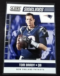 Tom Brady New England Patriots 2018 Panini Score Sidelines Insert Card Number 12 Ebay