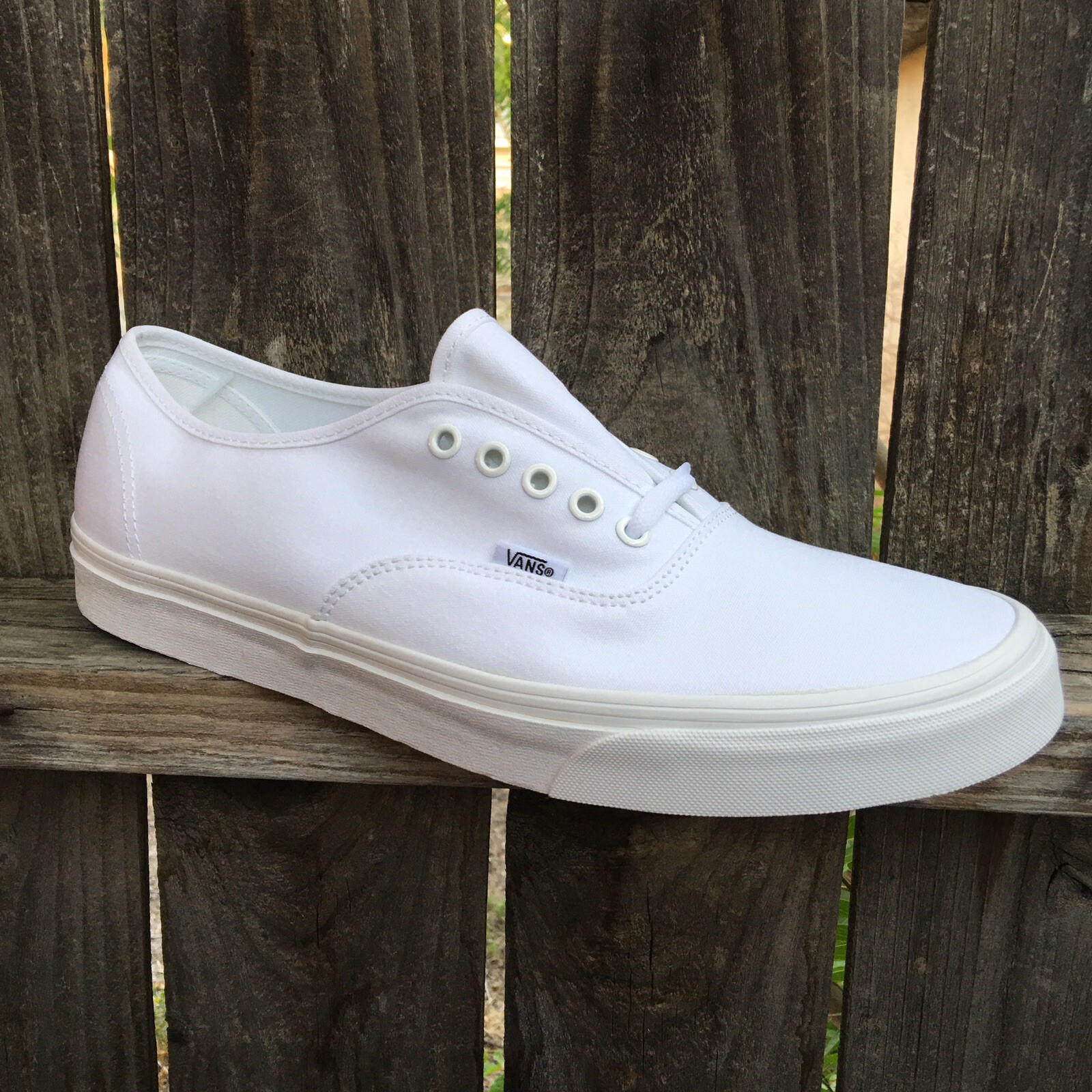 White Canvas Mens Shoes size 