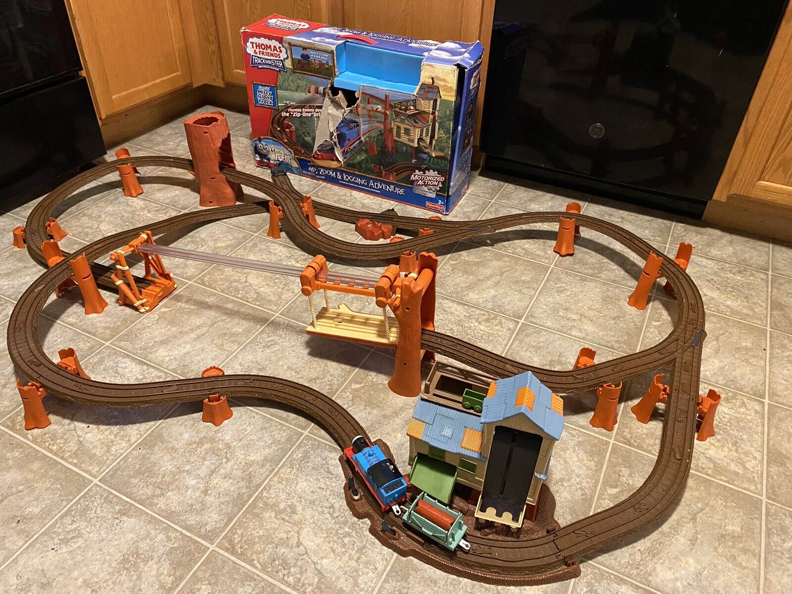 P Thomas the Train Trackmaster Zip Zoom and Logging Adventure Complete