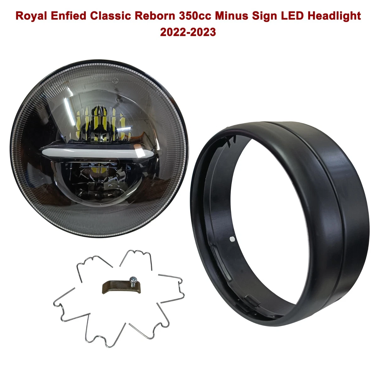 Royal enfield headlight ring deals black