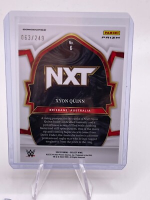 Quinn 専用 2023 WWE - Select - Light Blue/249 - #6 Xyon Quinn No 63 | eBay
