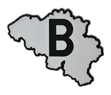 Belgien Relief Emblem Landkarte Belgique Belgium 9 cm HR Art 15068 selbstklebend