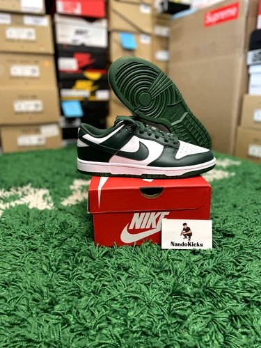 Nike Dunk Low Retro Michigan State Green White Mens Sizes DD1391-101 NEW