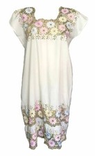Pre Owned White Hand Made Dress Xl