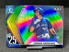 2022 Bowman Scouts Top 100  JORDAN GROSHANS  #BTP-25  FREE SHIPPING