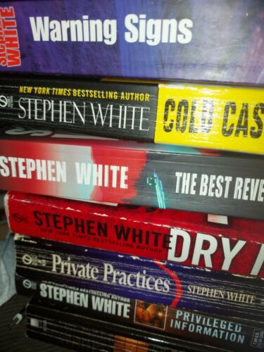 Stephen White 10 books warning signs cold case best revenge dry ice private prac - Foto 1 di 6