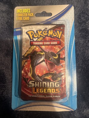 Pokémon TCG Shining Legends Blister Booster Pack Sealed RAYQUAZA + Random Foil c