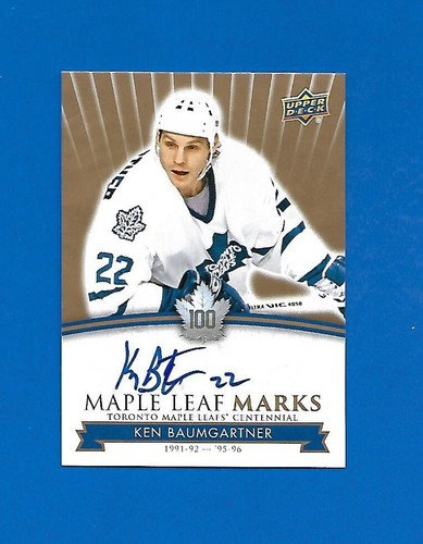 2017-18 TORONTO MAPLE LEAFS CENTENNIAL LEAF MARKS AUTOGRAPH & AKA CARD SEE LIST - Picture 44 of 91