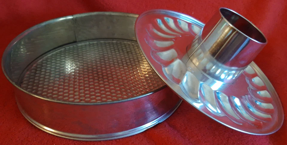 4tlg Kuchen Back Set Springform Aluminium & Abdeckhaube Kunststoff transparent - Bild 3 von 4