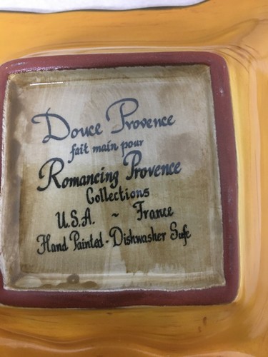 Douce Provence Romancing Provence Collection 4 Part Square Plate 10"×10" - Bild 9 von 9