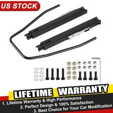 Racewill Heavy Duty Seat Slider Universal Seat Mounting Track Assembly Kit US