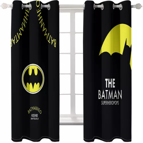 Tende oscuranti 3D per ragazzi camera da letto Batman tende anello termico occhiello superiore regalo - Foto 13 di 35
