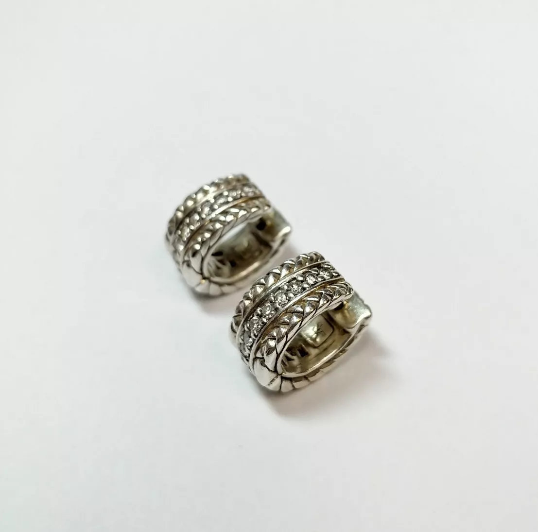 Scott kay beaded hoop earrings clearance