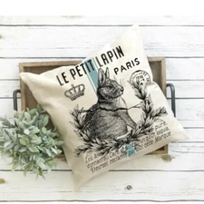 French Country, Pillow Cover, Easter, Le Petit ,  Handmade, Spring, Farmhouse