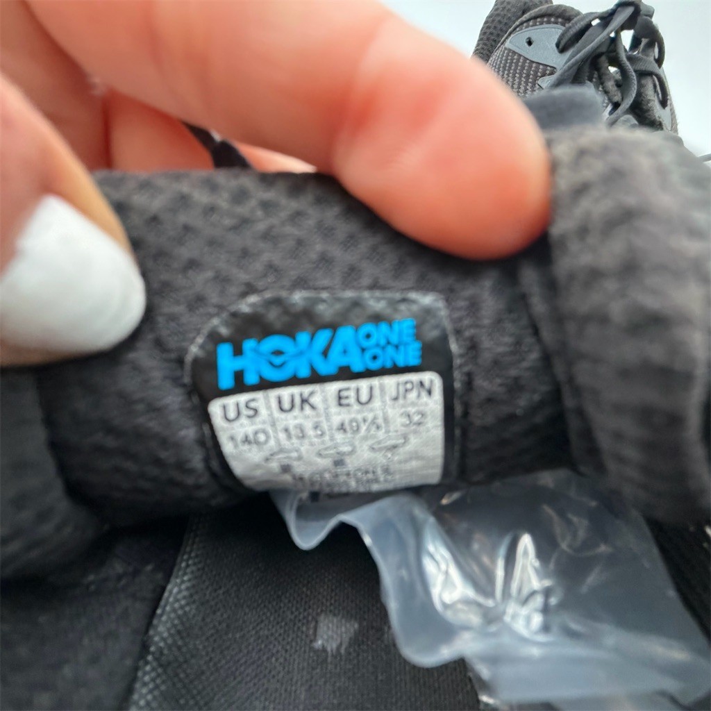 HOKA Clifton 9 Men's Running Shoes Black/Black Size 14 Wide 2E thumbnail 4