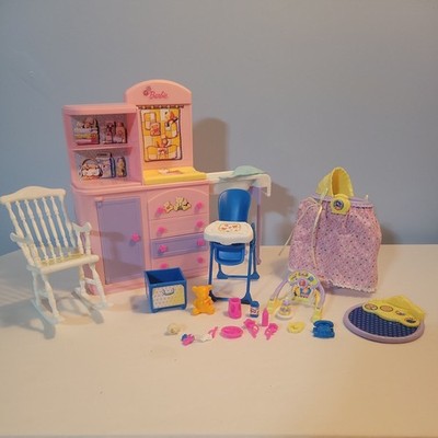 2002 Mattel Barbie Happy Family Nursery Playset 