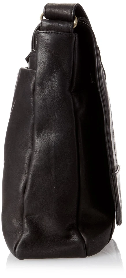 Ew 3/4 Flap 男女通用邮差包,黑色,均码 — 第 3/4 张图片