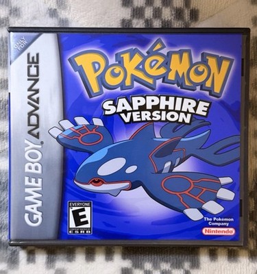 Nintendo Pokémon Sapphire Version GBA Authentic + Case, New Battery, Saves