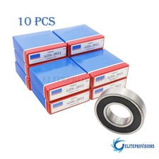 10PCS Fits For SKF Rubber Seal Ball Bearing 30x62x16mm 6206-2RS 6206 2RS 6206RS