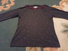 Woman's Large Jigsaw Too Black Gold Detail. Exclusive Condition.