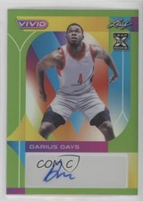 2022-23 Leaf Vivid Green 14/15 Darius Days #BA-DD1 Auto 0q21