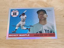 2006 Topps Chrome Home Run History Refractor /500 Mickey Mantle #MHRC60 HOF $$$