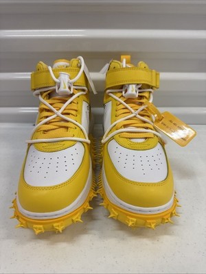 Nike Off-White x Air Force 1 SP Leather Mid Varsity Maize No Lid 61