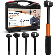 Door Hinge Adjustment Tool Kit, 4 in 1 Hinge Gap Adjusting Wrench Set for Res...
