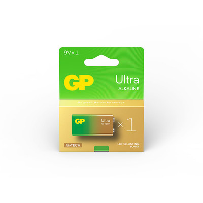 GP Ultra Alkaline Batterie, 9V