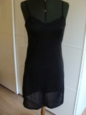 Fond de robe noir vintage M - Photo 1/4
