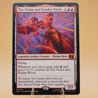 The Vision and Scarlet Witch | 707 | Regular | M | Commander: Marvel SH | MTG