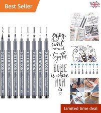 Beginner-Friendly Calligraphy Pens with Non-Toxic Ink - 8 Size Tips Included