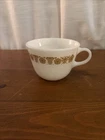 1 Vintage 70s Pyrex Butterfly Gold Milk Glass Coffee Tea Cup Mug