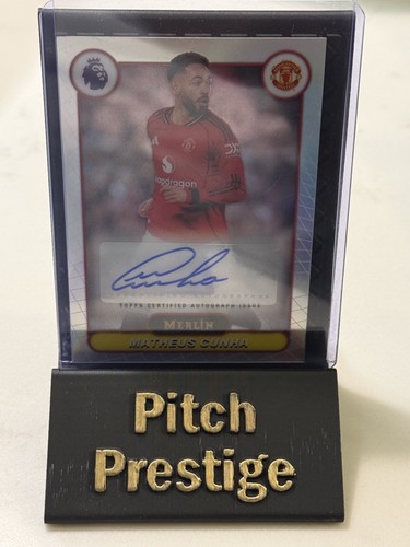2026 Topps Merlin Chrome MATHEUS CUNHA Auto Refractor Manchester United #MV-CU