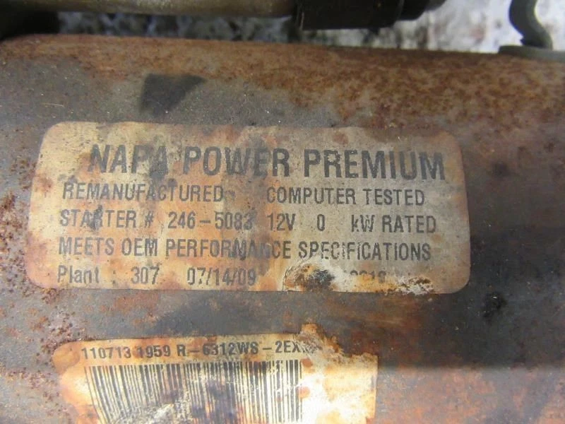 Starter Motor 6-191 Fits 83-91 6000 1463087 Foto 4 de 4