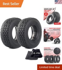 Exact Replacement 12x5.00-6" Tires and Inner Tubes for Razor Dirt Quad Versio...