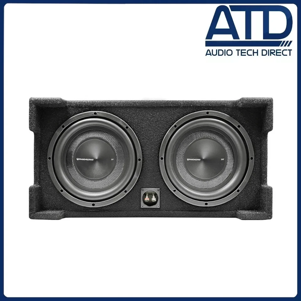 Phoenix Gold ZX210PBS 700W Max Bassbox 2 Ω Slim Enclosed Subwoofer Schwarz - Bild 1 von 4