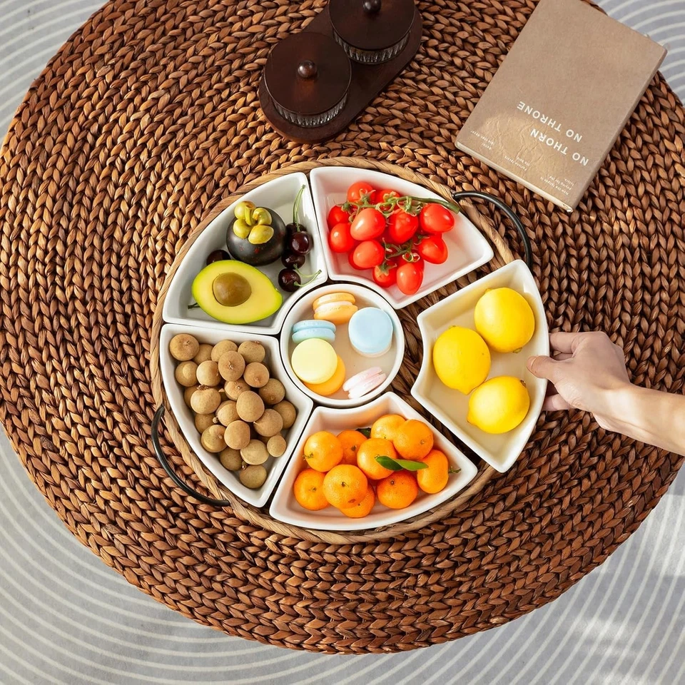 Gold Serving Tray Set: 7-Piece Platters for Parties - Image 4 of 4