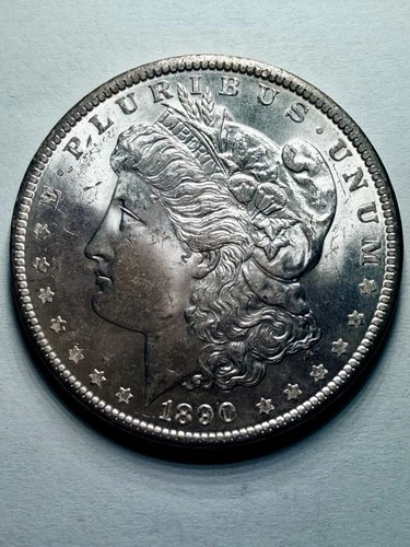 1890 Morgan Silver Dollar Uncirculated Mint State 64