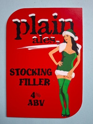PLAIN ALES Brauerei STRUMPFFÜLLER sexy Real Ale Bier Pumpe Clip Abzeichen Salisbury