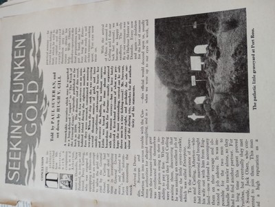 Sk178 Ephemera 50er Jahre Artikel sucht versunkenes Goldwrack General Grant Suveran